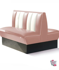 Simple banc American Retro Diner sièges 2 HW120