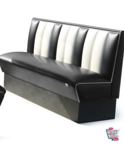 Simple banc American Retro Diner sièges 3 HW150