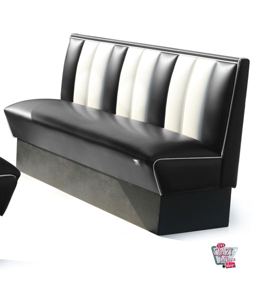 Simple Retro American Diner bench seats 3 HW150