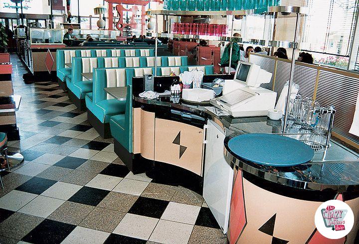 Banco Retro Diner Americano Simple 4 Plazas Banco Retro Diner Americano Simple 4 Plazas