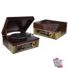 Tocadiscos Retro Madera Radio-CD-USB