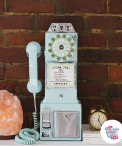 Retro Telephone Booth 1950 Turquoise