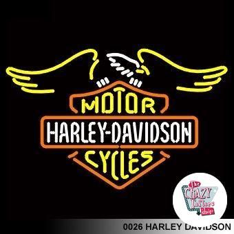 Neon-logo Harley Davidson