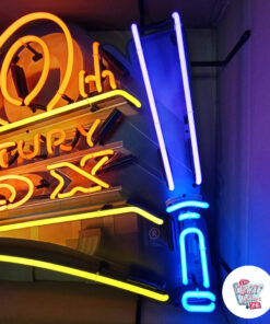 Cartel Neon 20th Century Fox detalle izquierda