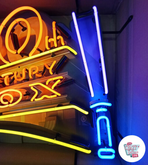 Neon 20th Century Fox plakat venstre detalje