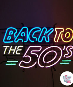 Poster Neon Back To The Fifties dettaglio