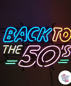 Plakat Neon Back to the Fifties detalj