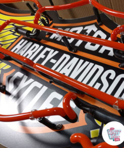 Neon Harley Davidson Wings orange skilt-