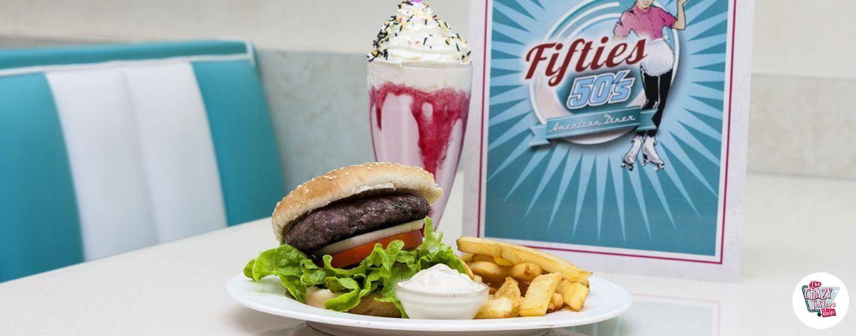 Fifties american diner burger