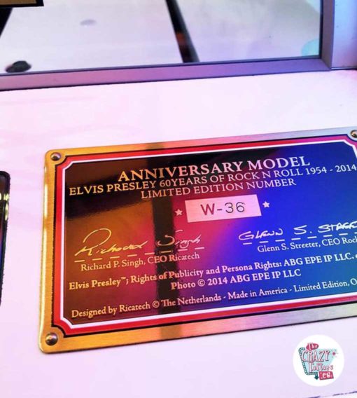 Jukebox Rock-ola Elvis Limited Edition-tallrik