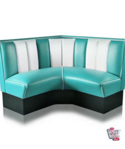 American Retro Diner banc d'angle