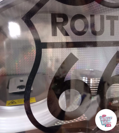 Jukebox Neon Bluetooth Route 66 Vintage laser disc