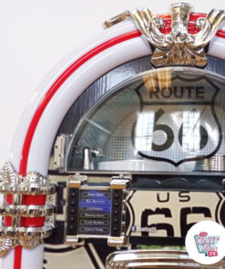 Jukebox Neon Bluetooth Route 66 Vintage cupula