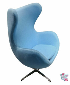 Cadeira Egg Caxemira Azul