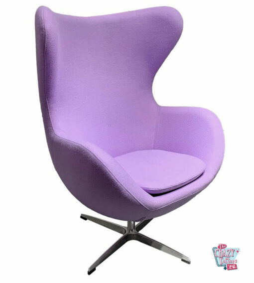 Egg Chair Cashmere Lilas, les classiques du design