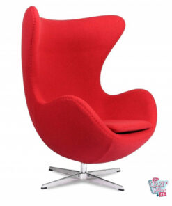 Egg Chair Cachemir Rojo