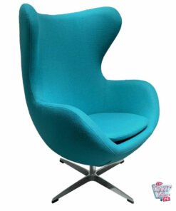 Egg Chair Cachemir Turquesa, clasicos del diseño