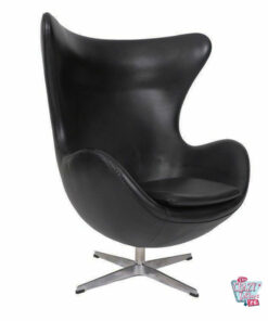Egg Chair EcoPiel negra