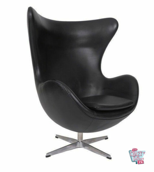 Egg Chair EcoPiel negra