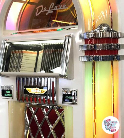 Jukebox Rock-ola CD Bubbler Deluxe Beyaz