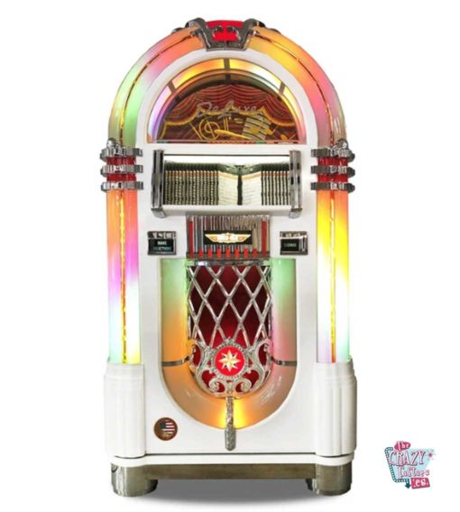 Jukebox Rock-ola CD Bubbler Deluxe Beyaz