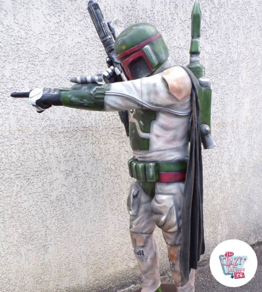 Figura Decorazione Tematica Star Wars lato Boba Fett