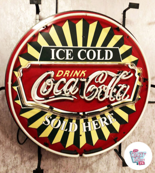 Neon Coca-Cola sign off