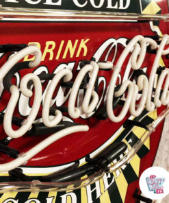 Neon Coca-Cola sign detail