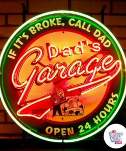 Neon fars garageplakat