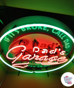 Neon Papas Garage Poster