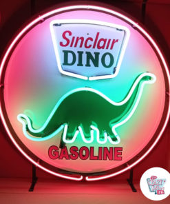 Neon Dino Sinclair Poster