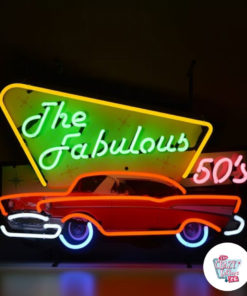 Neon Fabulous Fifties auf Poster