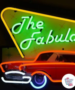 Neon Fabulous Fifties detail poster