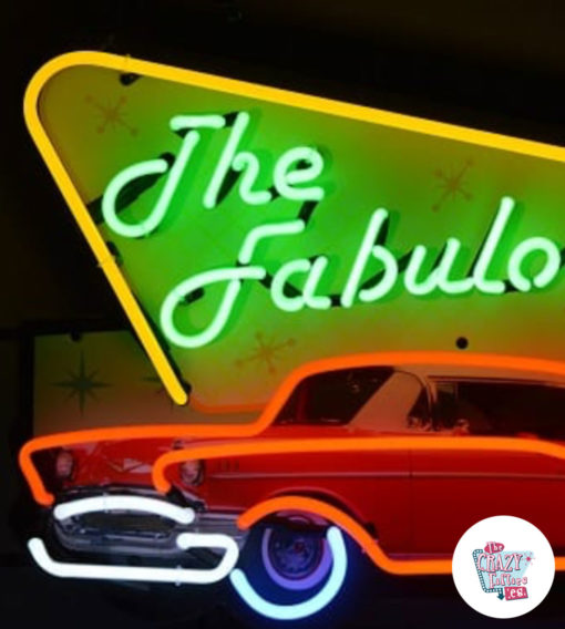 Neon Fabulous Fifties detail poster