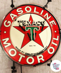 Neon Texaco sign off