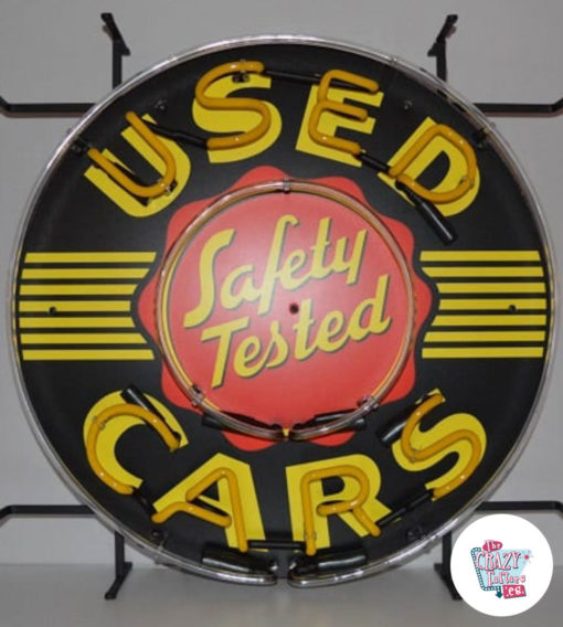 Cartaz de Carros Usados ​​Neon off