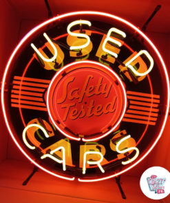 Neon Sign Used Cars 