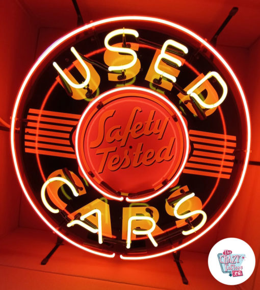 Neon Sign Used Cars 