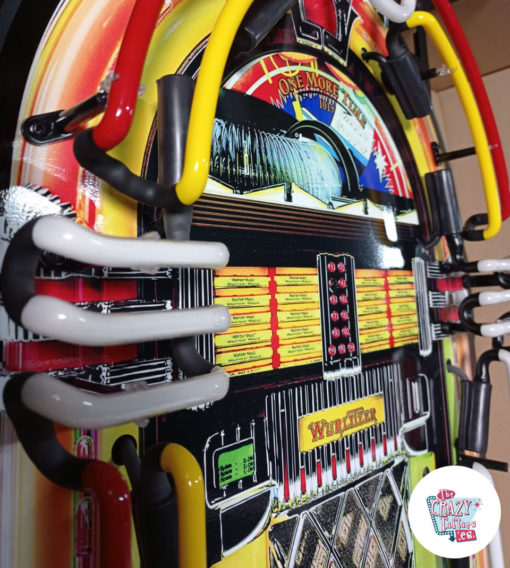 Neon Wurlitzer Jukebox Side Off Schild