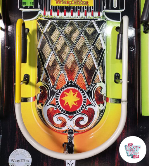 Plakat Neon Wurlitzer Jukebox detalje midt i