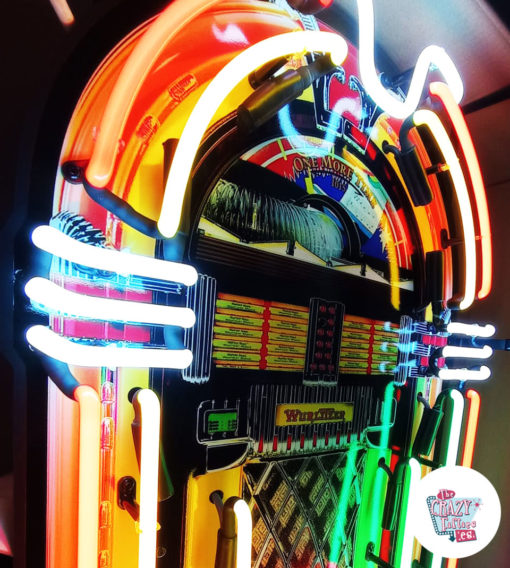 Poster Neon Wurlitzer Jukebox up detail on