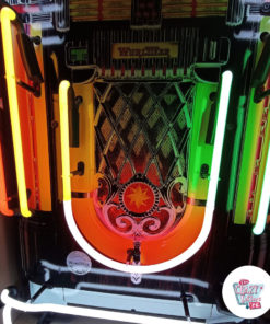 Cartel Neon Wurlitzer Jukebox detalle