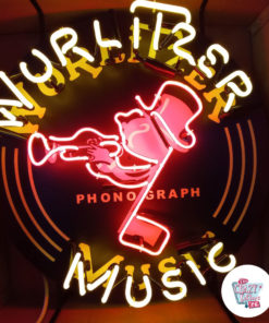 Original Neon Wurlitzer Musik Poster