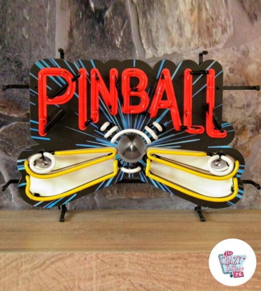 Cartel Neon Pinball apagado