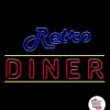 Letreiro Neon Retro Diner