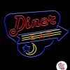 Neon Diner Spis plakat