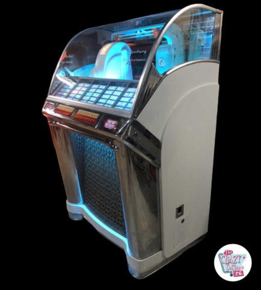 Jukebox Seeburg HF100 G sin restaurar funcionando