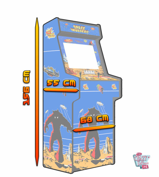 قياسات آلة Lowboy Arcade