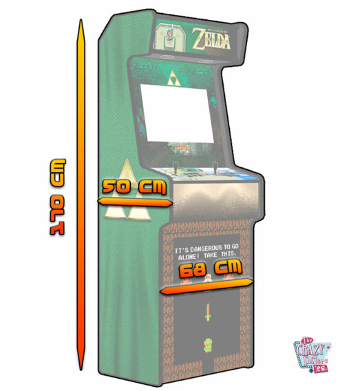 Slim Arcade Machine measures