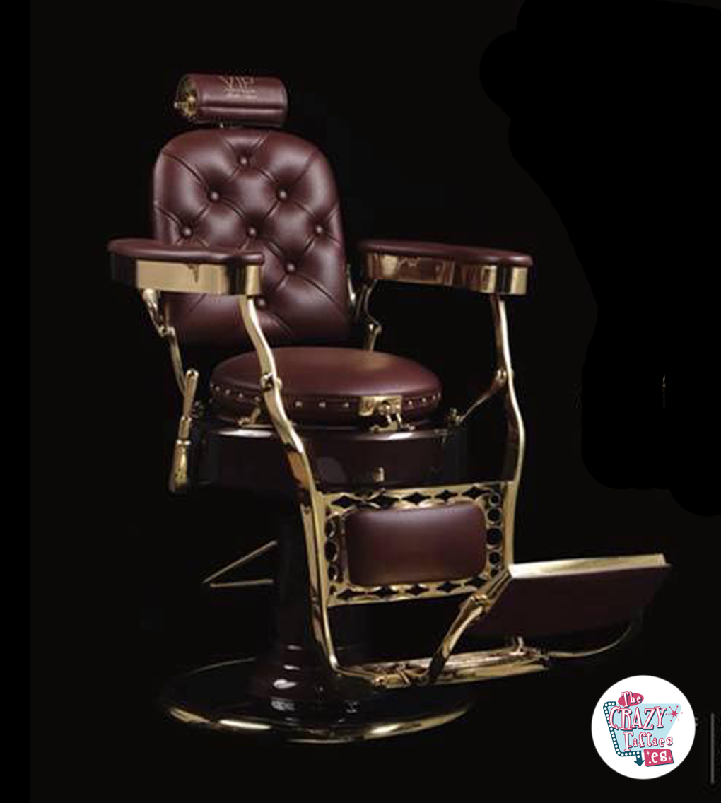 Cadeira de barbeiro premium GOLD -【BARBEARIA】